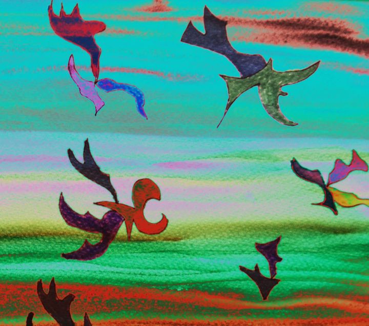 Bird Pirates - George Hutton Hunter Contemporary Artist