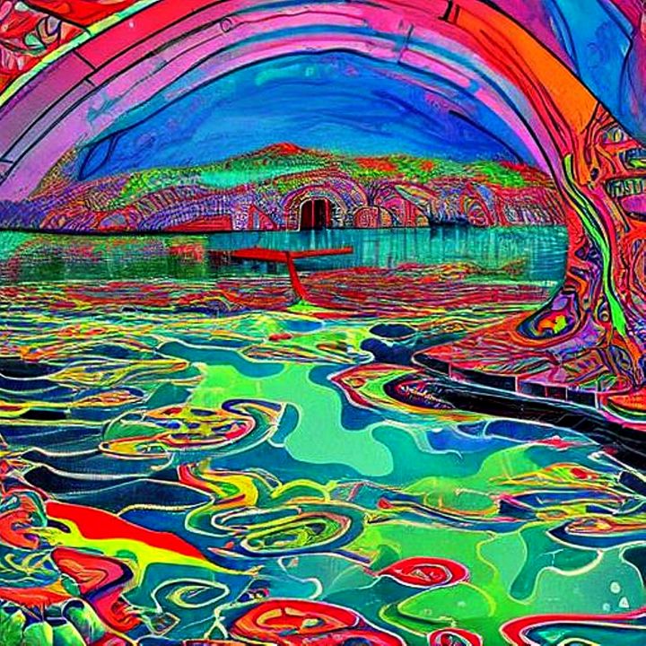 Polluted River - George Hutton Hunter Contemporary Artist - Paintings ...