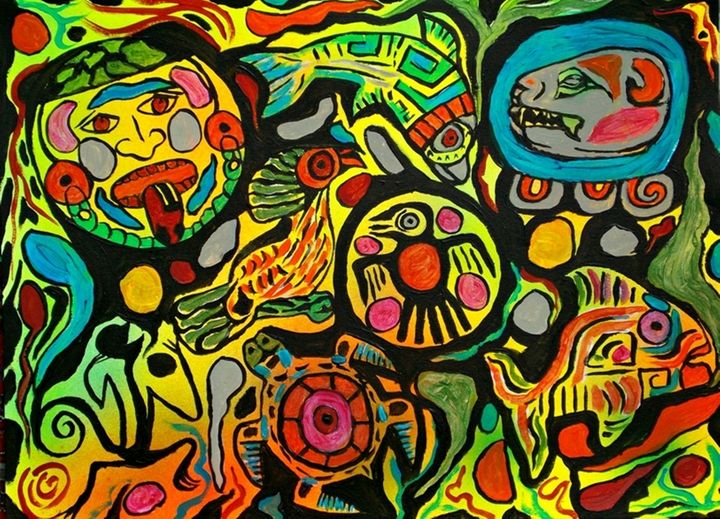 Mayan Dreamscape - George Hutton Hunter Contemporary Artist