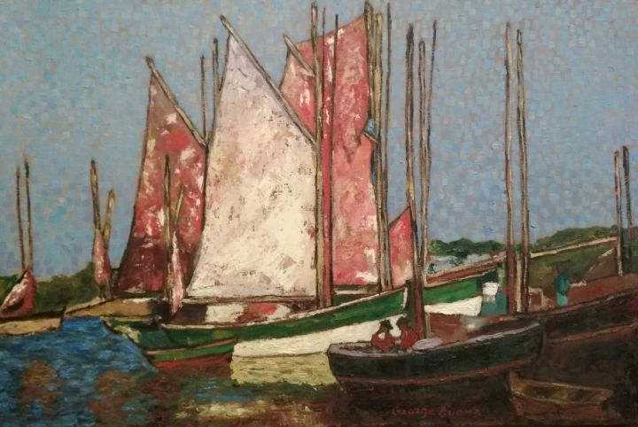 "Fishing boats in the harbor" - arthuris