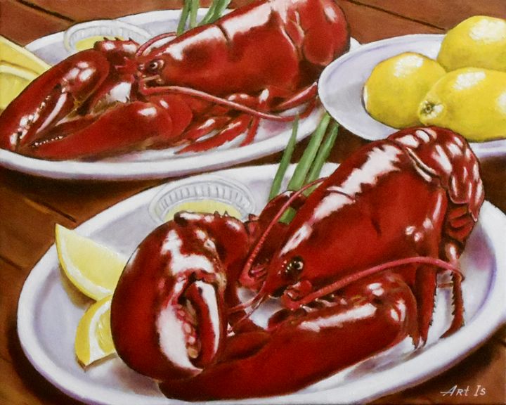 "LOBSTERS, LEMONS AND AN OLIVE SAUCE - arthuris