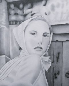 Portrait of Isild - Kristen Moore's Portraits and Pencil Drawings
