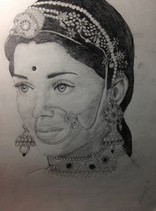 Aishwarya rai digital sketch