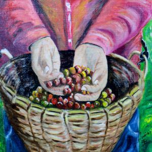 The Cherries in the Basket - Lidu's Arts