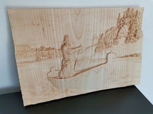 Fisherman and the lake - Stone&Wood