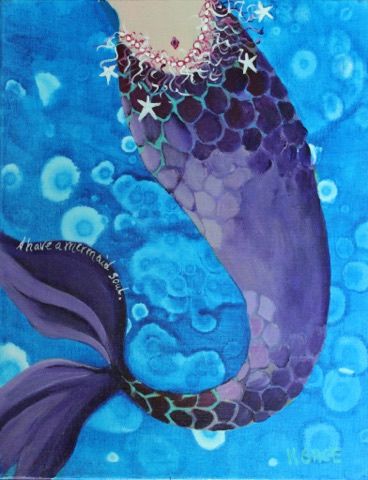 I Have A Mermaid Soul - Kathy Sage Art