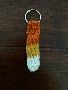 Crochet Chapstick Keychain