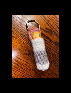 Crocheted Chapstick Keychain
