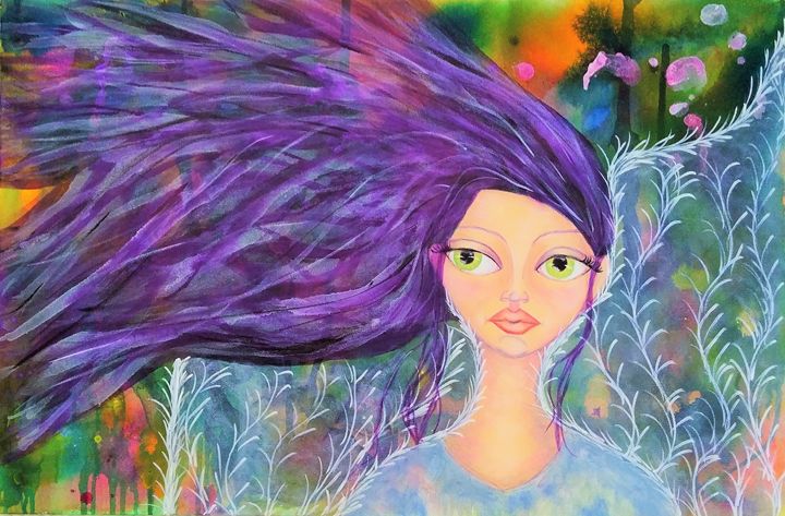 Annabelle the Angel - ElnaVlokArt - Paintings & Prints, Fantasy ...