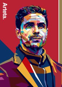 Mikel Arteta Pop Art Portrait