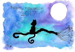 moon and cat #5 - Kiwi chan