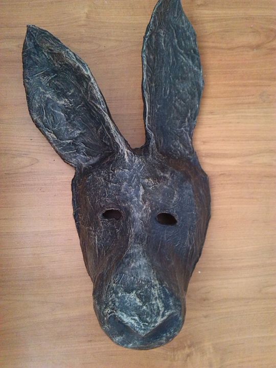Donkey Mask  Paper Mache Mask - Papyromancer - Crafts & Other Art, Masks -  ArtPal