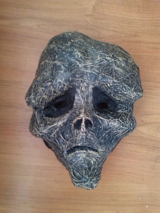 Ghost Wolf Mask  Paper Mache Mask - Papyromancer - Crafts & Other Art,  Masks - ArtPal