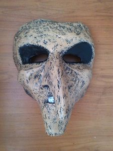 Ghost Wolf Mask  Paper Mache Mask - Papyromancer - Crafts & Other Art,  Masks - ArtPal