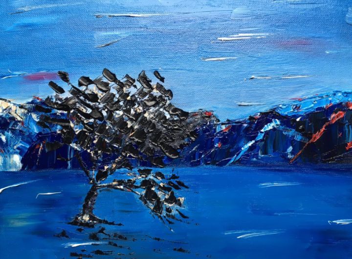 Lonely Tree Wanaka - Erica Fairbank Art