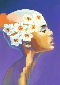 girl with flowers - rayart