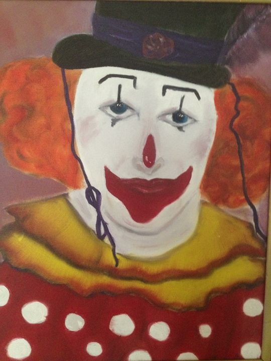 Man in clown suit - Art by Farah - Paintings & Prints, People & Figures ...