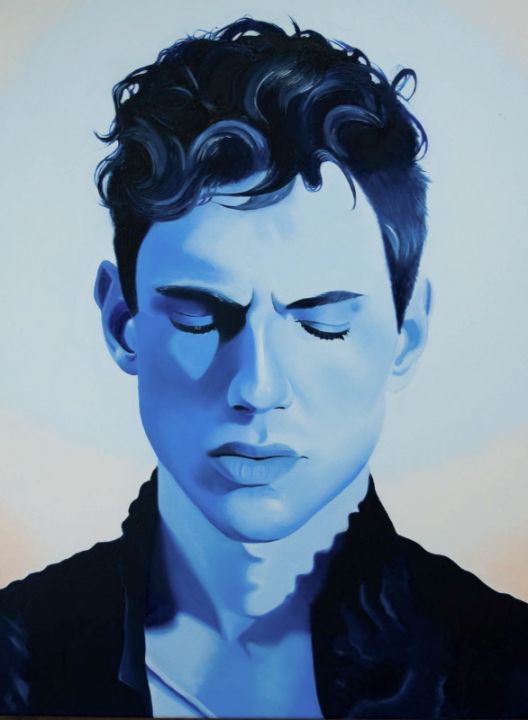 Feeling Blue - Gabriel Chavez - Paintings & Prints, People & Figures ...