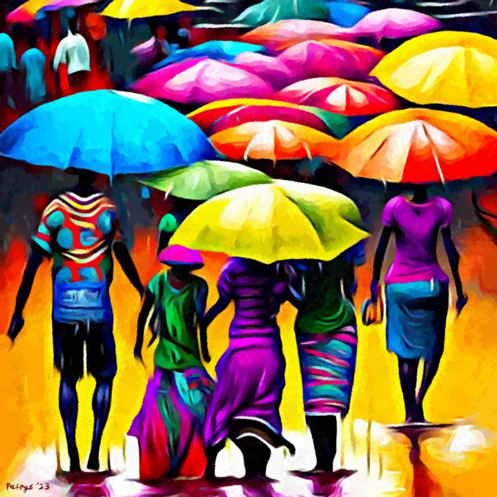 Bluetooth Umbrellas - Don Pafegs - Paintings & Prints, People & Figures ...