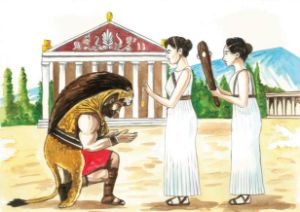 Herakles Receives Amulet