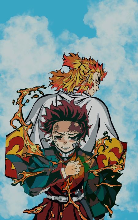 Tanjiro & Rengoku - herionart - Paintings & Prints, Entertainment,  Television, Anime - ArtPal