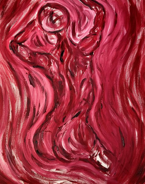Movement in Red - Lucia Satarino - Nude Wall Art