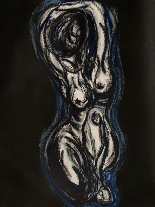 Waking in Blues - Lucia Satarino - Nude Wall Art