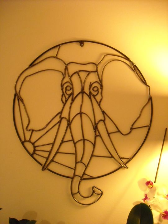 Elephant portrait - Créacier