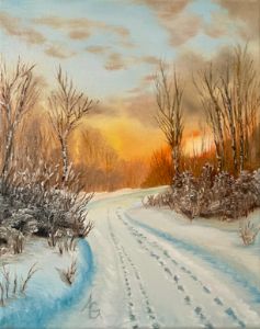 Cherry Blossom Winter Art - Creative Art - Digital Art & AI