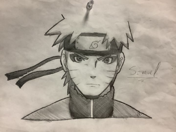 Pencil Drawing: Naruto Sage Mode