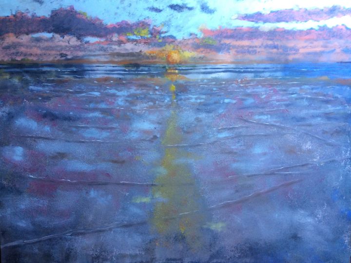 Sunset at Newgale - John Mulberry art