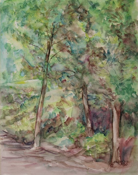 Trees on the Trail - NanaGaleVan Fine Art