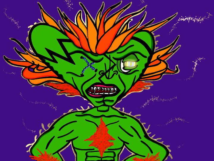 Loco Moco Green Fighter - Loco Moco Costume Party - Digital Art ...