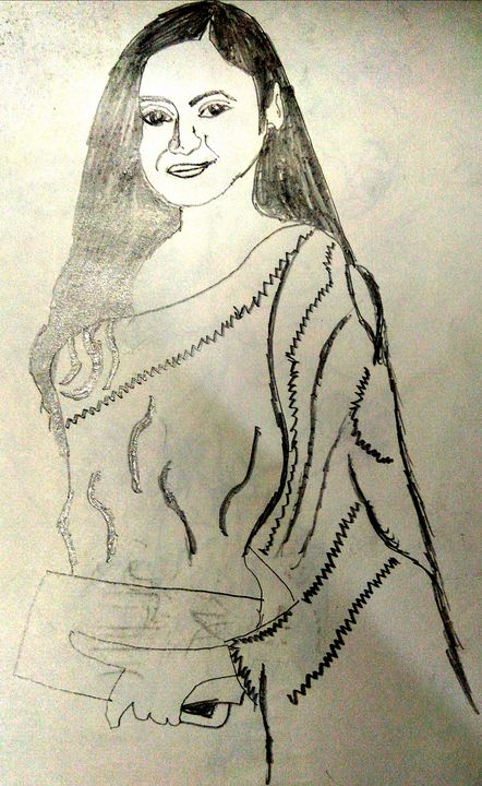Expression Tutorial By saree drawing Beautyfull girl sketch ov arts_mpeg4 -  video Dailymotion