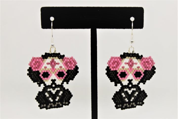 Day of The Dead Dog Earrings - Designs By SEA