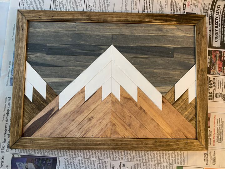Wood Mountains under the night Stars – chisel custom decor