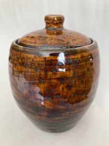 Covered Jar (5" tall) - SOLD - Rex Carder Pottery