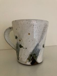 White Stoneware Cup - Rex Carder Pottery