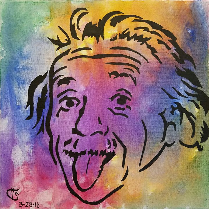 Einstein tie-dye - Art by Hannah Snow