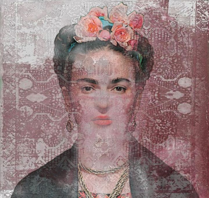frida-kahlo-daan-van-doorn-paintings-prints-people-figures