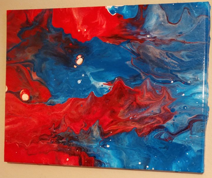 Red And Blue Abstract Art Red And Blue Abstract Art