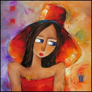 lady with hat