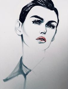 red lips - ArtAbra