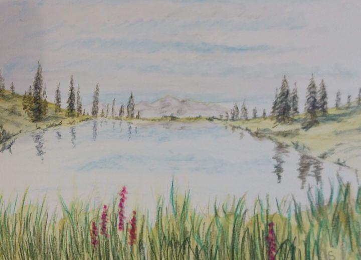 Serene Rocky Mountain Pond - Charles Seltman