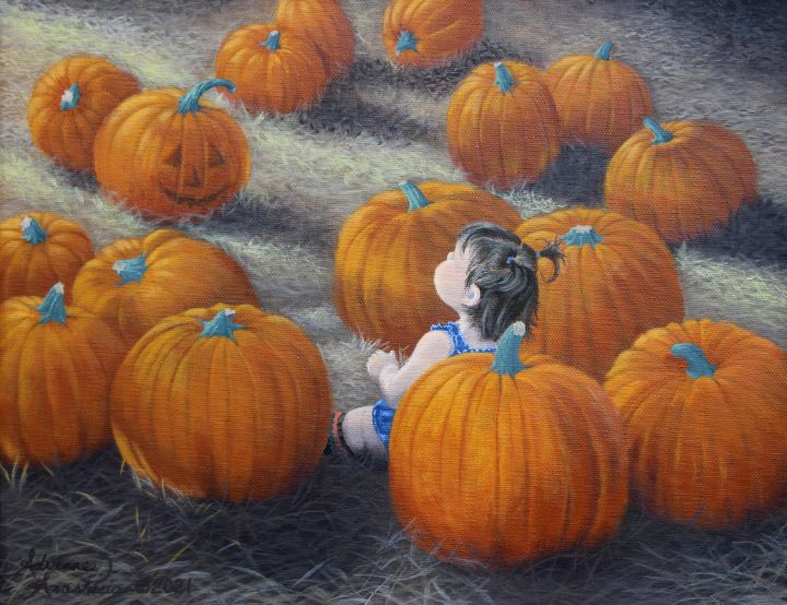 Punkin in the Pumpkin Patch - Adrienne Anastasia