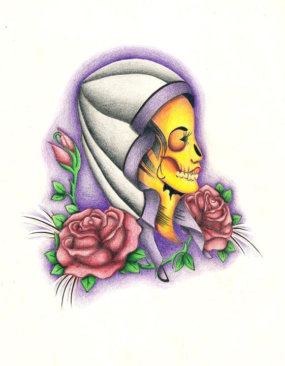 Day of dead woman - Tattoo Lady Gallery - Drawings & Illustration, Ethnic, Cultural, & Tribal, Mexican - ArtPal