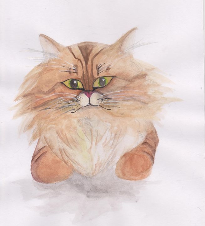 orange cat - Alyads Art