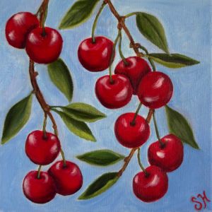Cherries - Artist_Alberto - Drawings & Illustration, Food