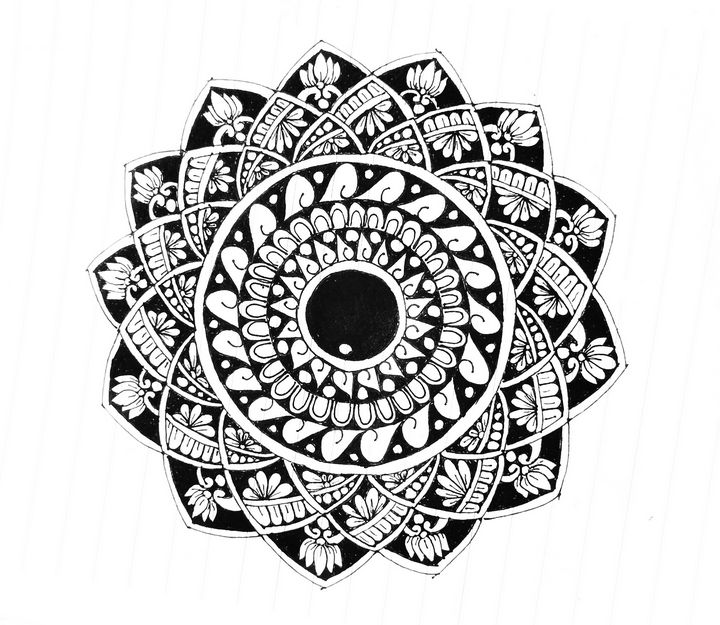 Pin by 🌹🏵Madhuri Govindan 🌺🌻 on Kolam, Rangoli, Muggulu, Pookolam |  Small rangoli design, Free hand rangoli design, Rangoli designs with dots