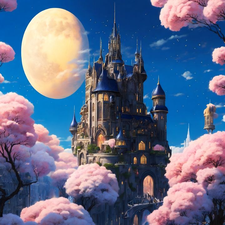 Creative Castle Mysterious castle - Kreative Kunst - Paintings & Prints, Buildings ...